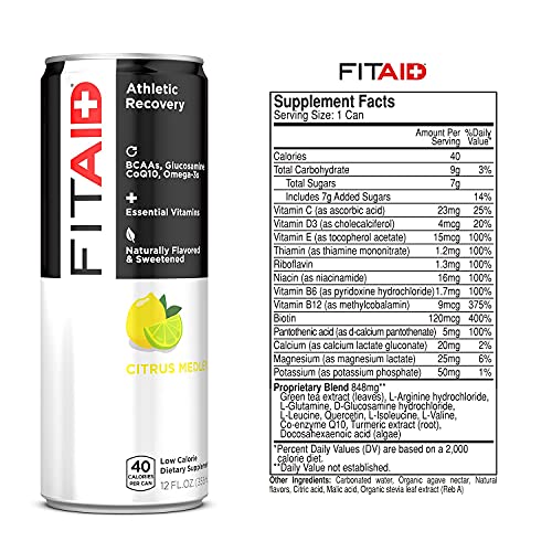 Fitaid Recovery Blend, Bcaas, Glucosamine, Electrolytes, Omega-3