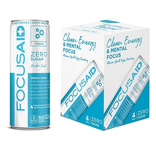 Focusaid Zero Sugar Energy Blend, Nootropics, Alpha-Gpc, Gaba, B
