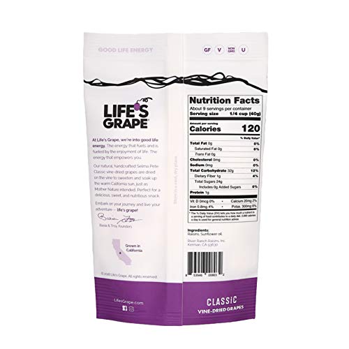 Lifes Grape Vine Dried Grapes - Classic | Raisins Revamped | Al