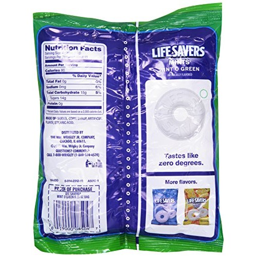 Life Savers Hard Candy, Wint-O-Green, 6.25 Oz