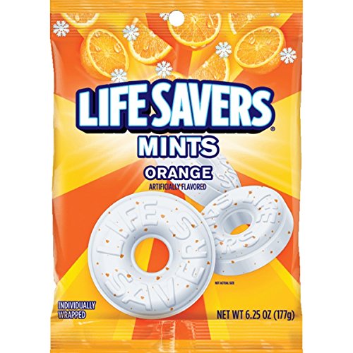 Life Savers Orange Mints Candy Bag, 6.25 Ounce Pack Of 12