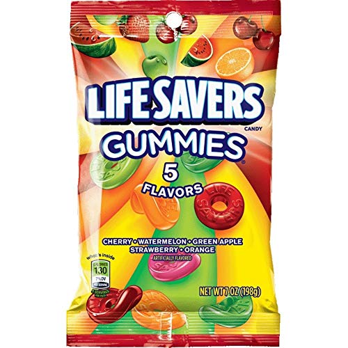 Life Savers 5 Flavors Gummies Candy Bag, 7 Ounce