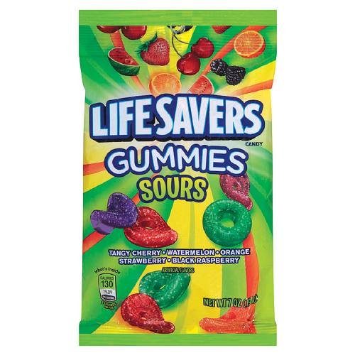 Lifesavers Gummies Candy Sours, 5 Flavors 7 Oz Pack Of 3
