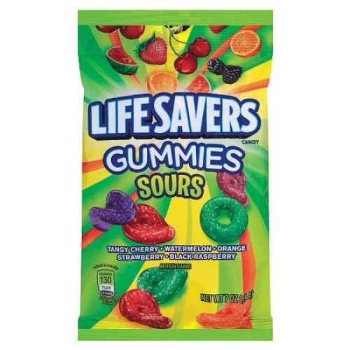 Lifesavers Gummies Candy Sours 5 Flavors 7.0 Oz. Pack Of 2