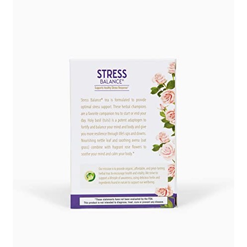 Lifestyle Awareness Stress Balance Tea with Calming Rose Petal, ...