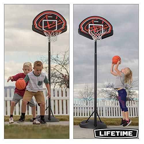 Lifetime 90022 32 Youth Portable Basketball Hoop, Red/Black