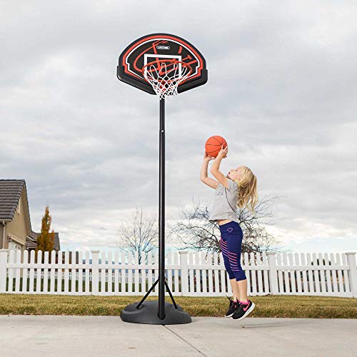 Lifetime 90022 32 Youth Portable Basketball Hoop, Red/Black