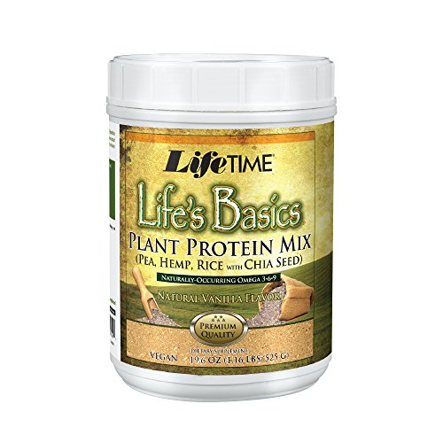 Lifetime Life’S Basics Plant Based Protein Powder, Natural Vanil