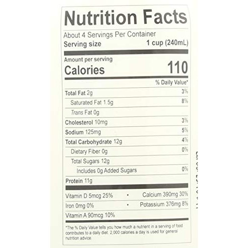 Lifeway Organic Probiotic Low Fat Plain Kefir, 32 Ounce -- 6 Per