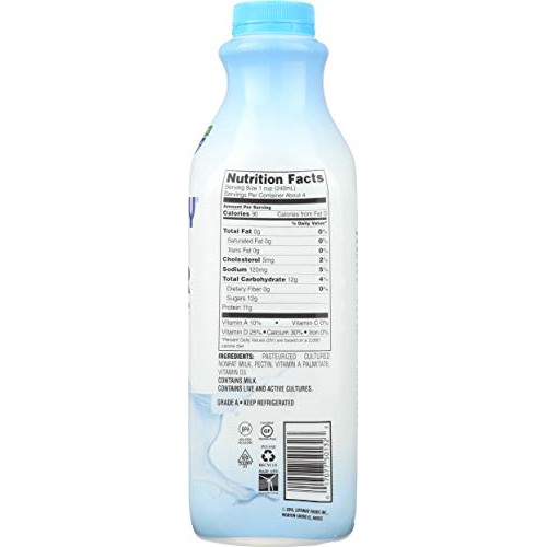 Lifeway Probiotic Non Fat Plain Kefir, 32 Ounce -- 6 Per Case.