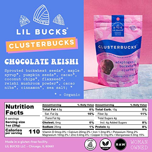 Clusterbucks Buckwheat Granola Clusters With Adaptogens Chocola