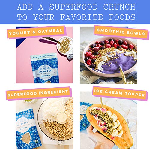 Lil Bucks Sprouted Buckwheat Groats Raw Organic, Grain-Free Gran