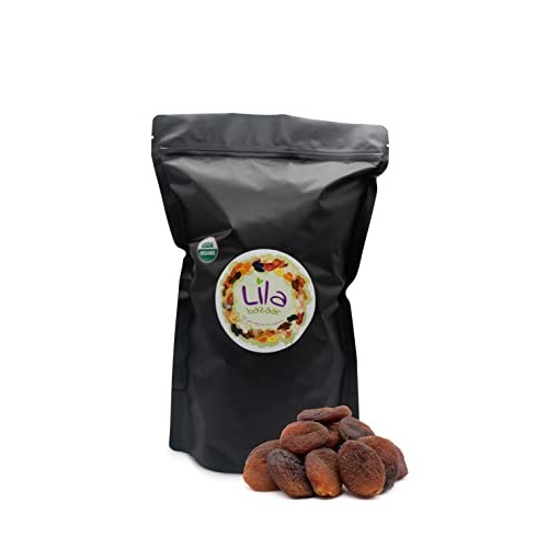 LILA BAZAAR - ORGANIC Sun-Dried Turkish Apricots 2LB, Natural Ta...