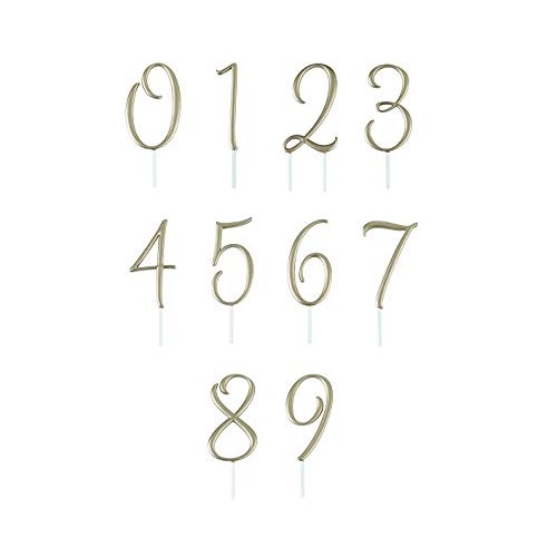 Lillian Rose Mg540 3.5 Gold Monogram Number 3 Wedding Cake Topper