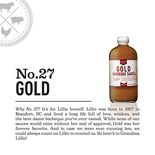 Lillie’s Q - Gold Barbeque Sauce, Gourmet Carolina Sauce, Tangy ...