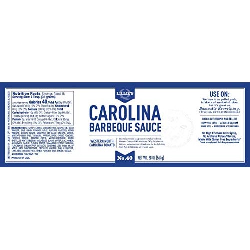 Lillies Q - Carolina Barbeque Sauce, Gourmet Carolina Sauce, Ta