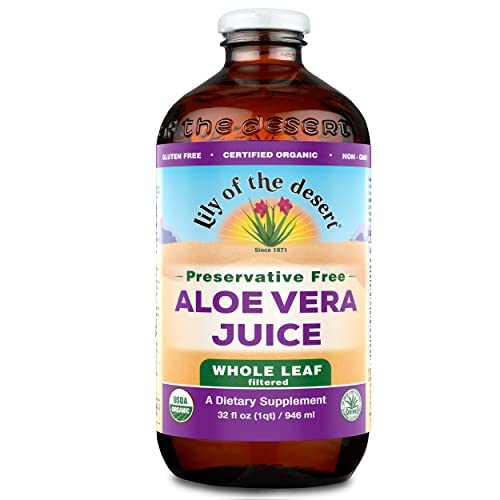 Lily Of The Desert Organic Aloe Vera Juice, Whole Leaf, No Prese