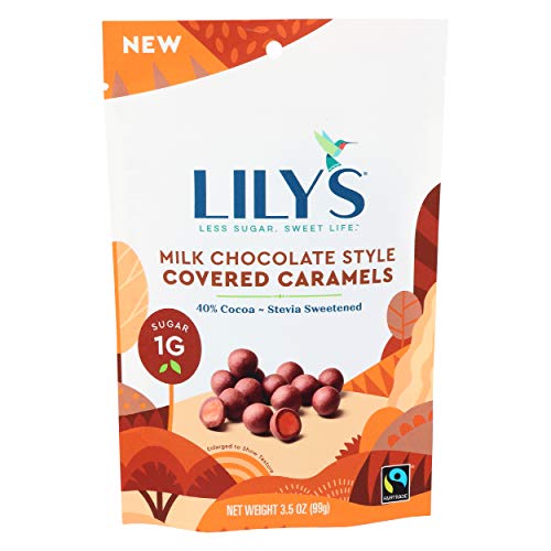 Lilys Milk Chocolate Style Chocolate Caramels 3.5 Oz.