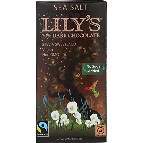 Lilys Sweets Chocolate Bar - Extra Dark Chocolate - 70% Cocoa -