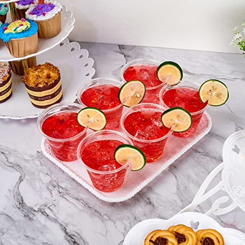 Lilymicky 200 Pack 9 oz Clear Plastic Cups, 9 Ounce Disposable P...