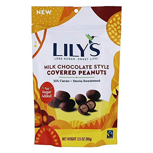 Lilys Chocolate, Peanuts Milk Chocolate Covered, 3.5 Ounce