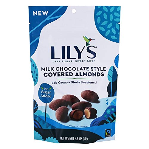Lilys Chocolate, Almonds Milk Chocolate Covered, 3.5 Ounce