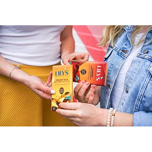 Almond Dark Chocolate Bar By Lilys | Stevia Sweetened, No Added