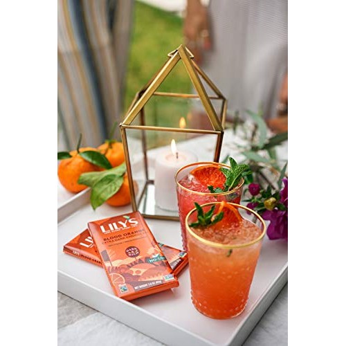 Blood Orange Dark Chocolate Bar By Lilys Sweets | Stevia Sweete