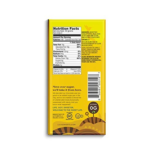 Lilys By, Stevia Sweetened, No Added Sugar, Low-Carb, Keto Frie