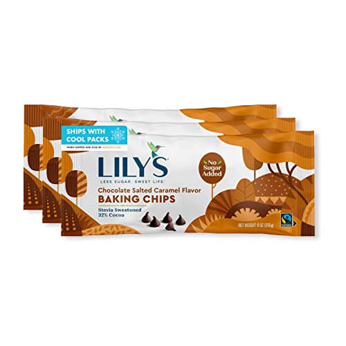 LILYS Chocolate Style Salted Caramel Flavor, Gluten Free No Sug...