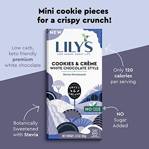 Lilys Stevia Sweetened No Added Sugar, Low-Carb, Keto Friendly,