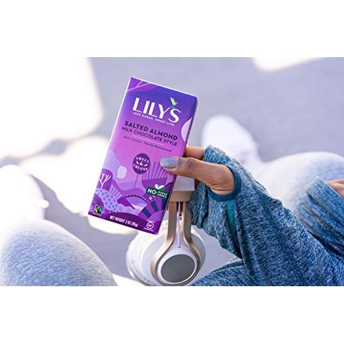 Coconut Dark Chocolate Bar By Lilys Sweets | Stevia Sweetened,