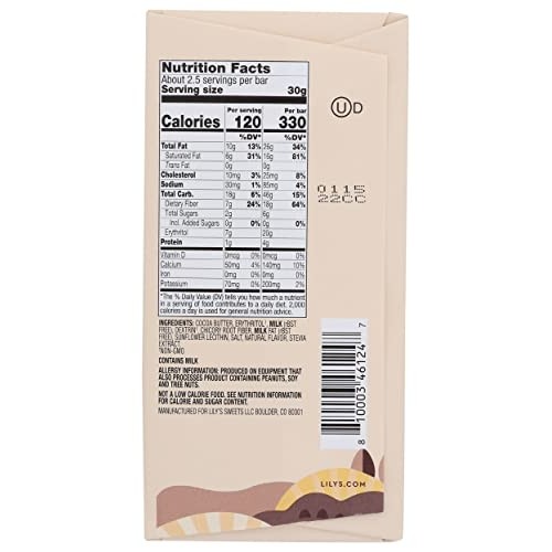 Lilys Sweets, Original White Chocolate Style Bar, 2.8 Ounce Lilys Sweets, Original White Chocolate Style Bar, 2.8 Ounce