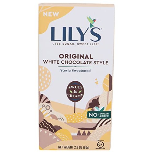 Lilys Sweets, Original White Chocolate Style Bar, 2.8 Ounce Lilys Sweets, Original White Chocolate Style Bar, 2.8 Ounce