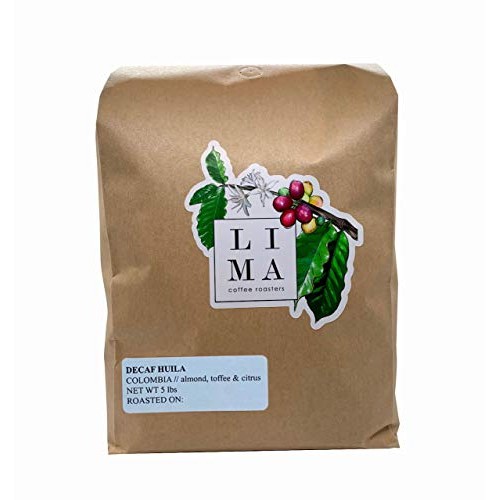Decaf Huila Colombia 5Lb. Bag Of Whole Bean Coffee