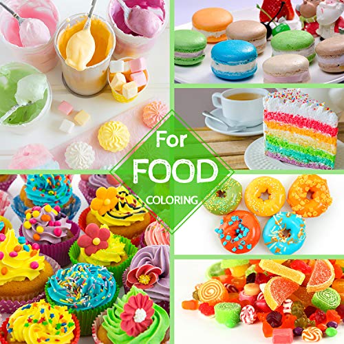 Food Coloring - 12 Color Vibrant Cake Food Coloring Set For Baki
