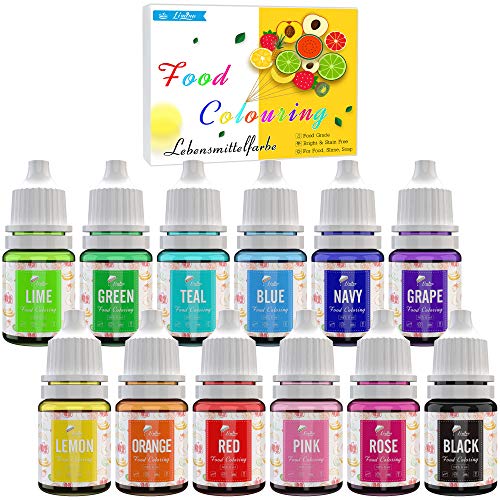 Food Coloring - 12 Colors Variety Liquid Cake Icing Coloring Kit