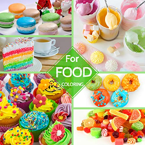Food Coloring - 16 Color Liquid Vibrant Cake Food Coloring Kit F