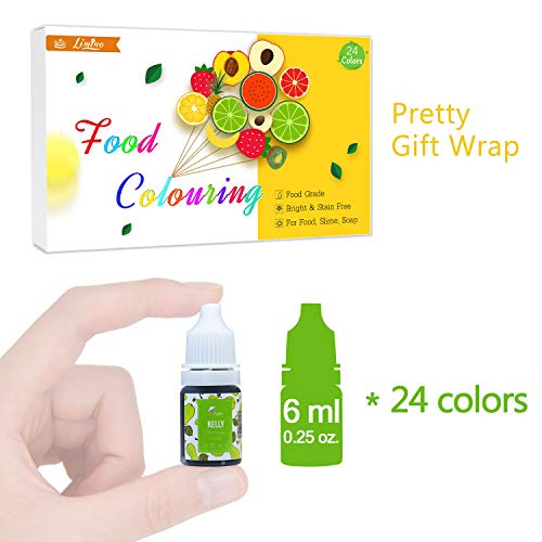 Food Coloring - 24 Colors Variety Liquid Cake Icing Coloring Kit