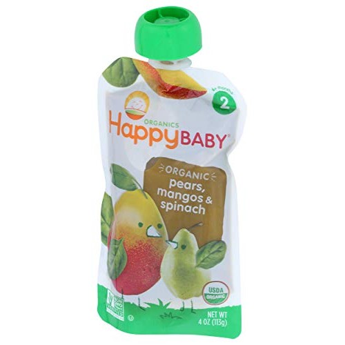 Happy Baby Simple Combos Spinach, Mango &Amp; Pear, Stage 2