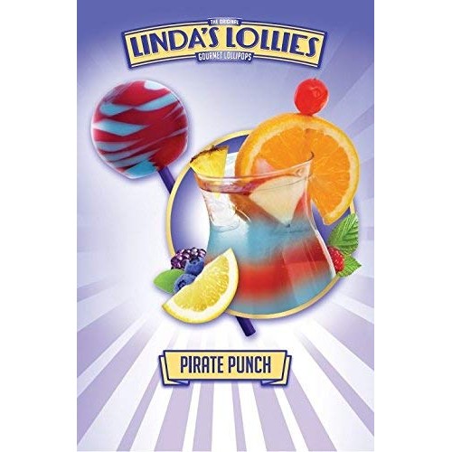 Lindas Lollies Gourmet Lollipops 24 Count Box Assorted Flavors