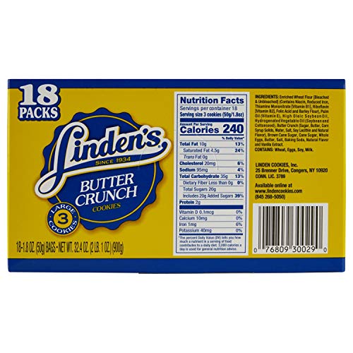Linden Butter Crunch Cookies - 18 Ct. Linden Butter Crunch Cookies - 18 Ct.