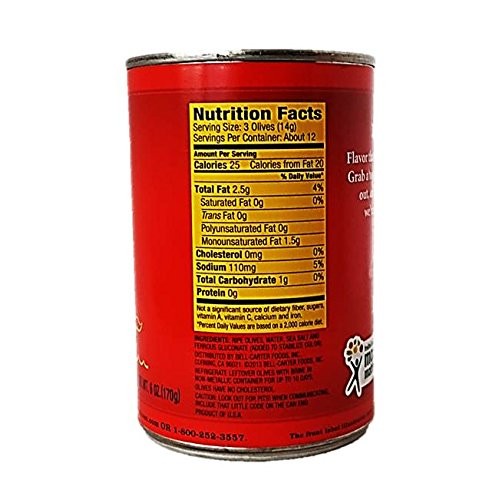 Lindsay Extra Large Pitted Olives, 6 Oz. Pack Of 2