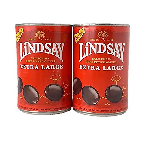 Lindsay Extra Large Pitted Olives, 6 Oz. Pack Of 2