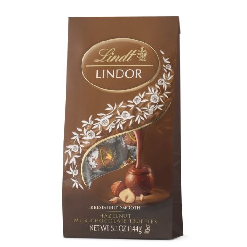 Lindt Lindor Hazelnut Milk Chocolate Truffles, 5.1 Ounce