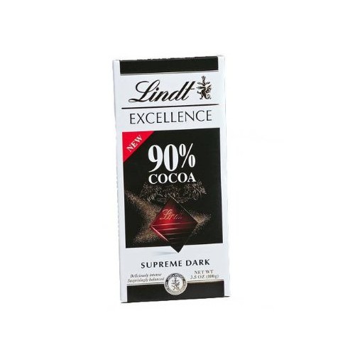Lindt Excellence Chocolate Bar 90% Cocoa, 3.5-Ounce Bars Pack O