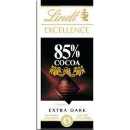 Lindt Excellence Bar Dark Chocolate 85% Cocoa - Pack Of 4