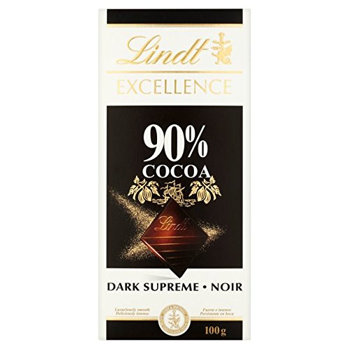 Lindt Excellence 90% Dark Supreme Chocolate Bar 100G