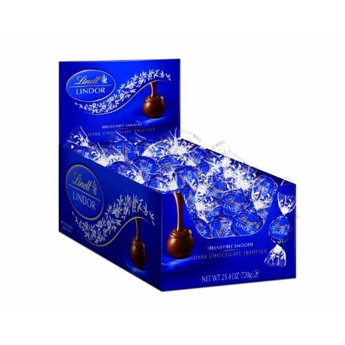 Lindt Chocolate Lindor Truffles, Dark Chocolate, 60 Count