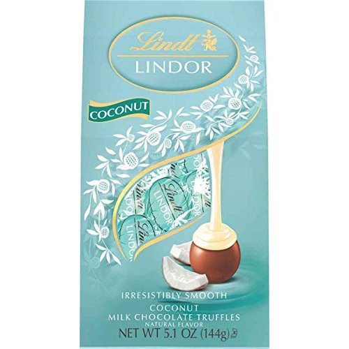 Lindt Lindor Coconut Milk Chocolate, Kosher, 5.1Oz Pack Of 6